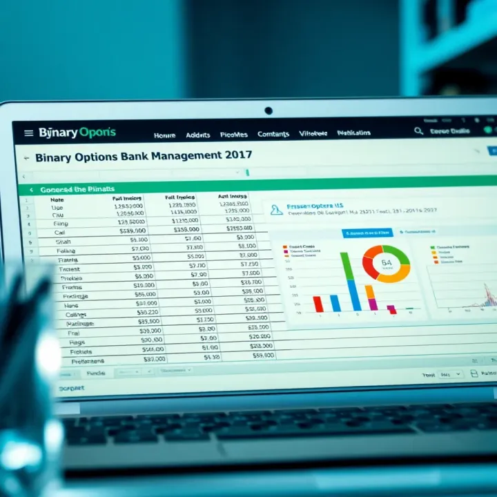Key Elements of Binary Options Bank Management Spreadsheet Illustration of key components and metrics used in a binary options bank management spreadsheet