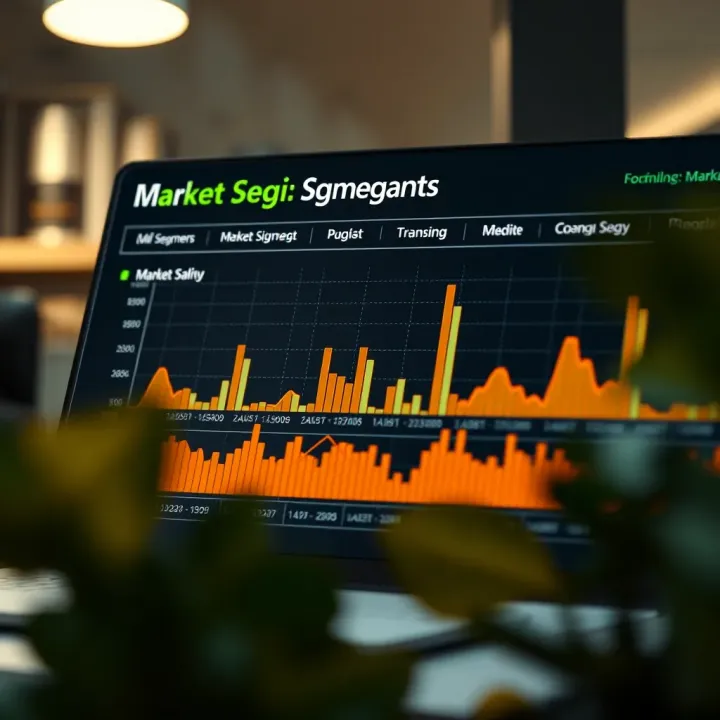 Overview of Market Segmentation and Data Insights Chart displaying various market segments with corresponding data points