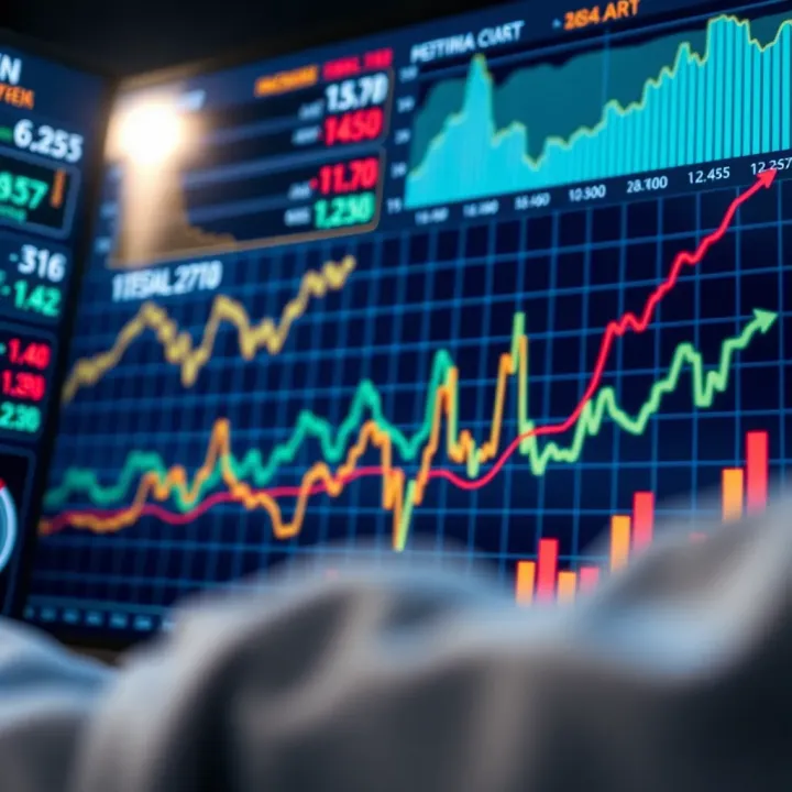 Graph showing market trends and consumer behavior analysis