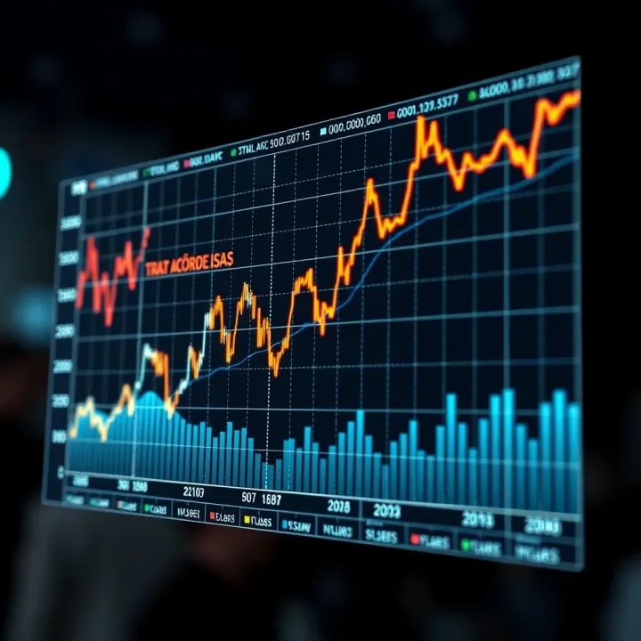 Market Trends Driven by Economic Data Releases Graph showing market trends influenced by economic data releases