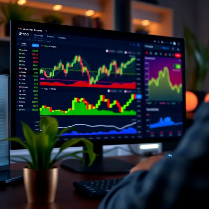 Organized virtual trading dashboard illustrating efficient demo account management