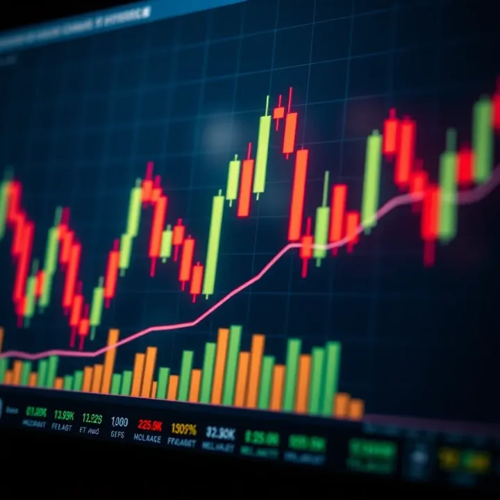 Common Bullish Candlestick Patterns in Financial Charts Illustration of common bullish candlestick patterns on a financial chart