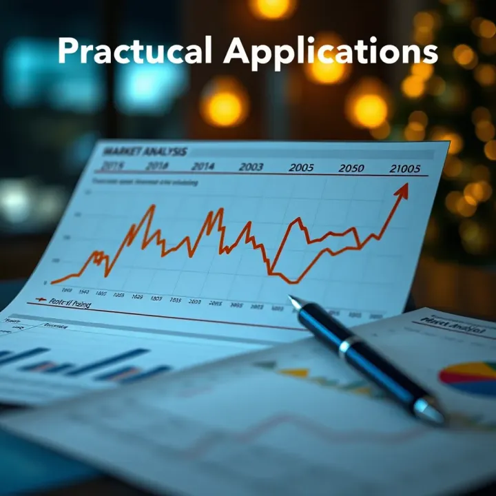 Diagram illustrating practical applications of market analysis in business decision-making