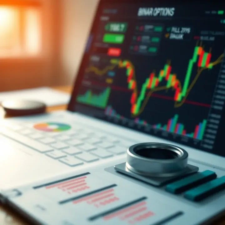 Conceptual illustration of financial risk management tools and charts