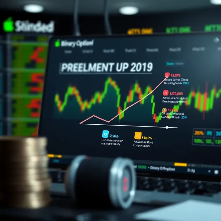 Diagram illustrating key probabilistic concepts and investment decision-making in binary options