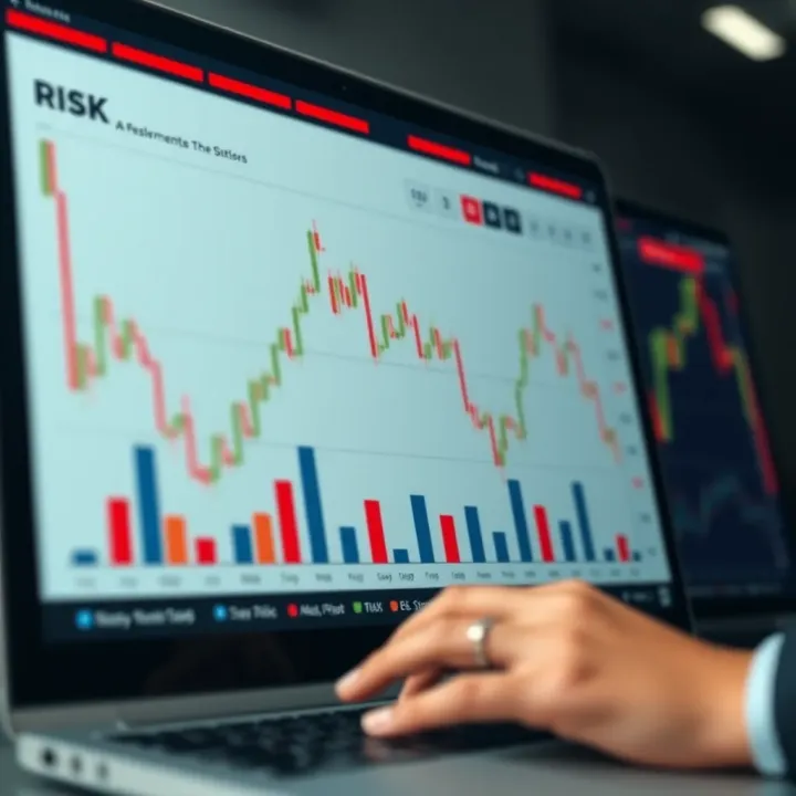 Risk Assessment and Strategy Optimization in Binary Options Chart showing risk evaluation metrics and strategy optimization for trading decisions