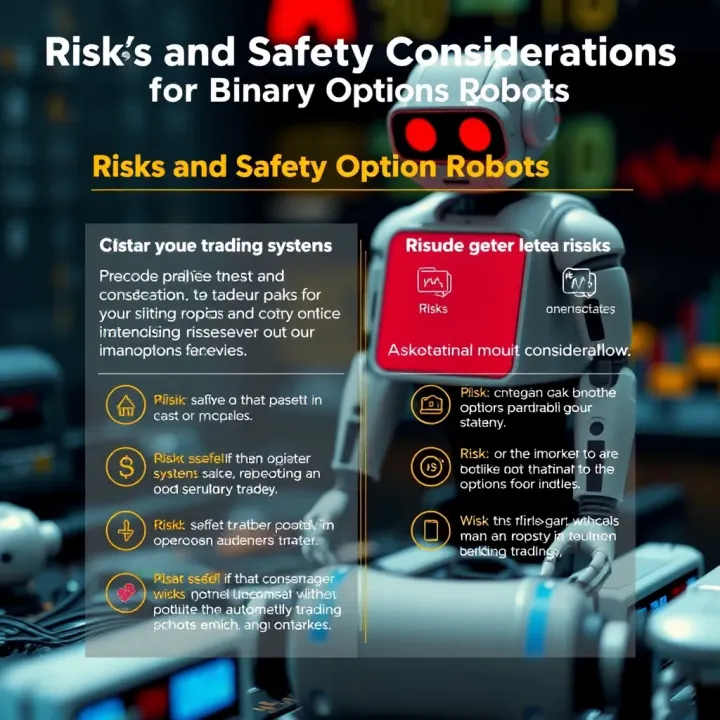 Graphic highlighting potential risks and safety considerations when using automated trading systems