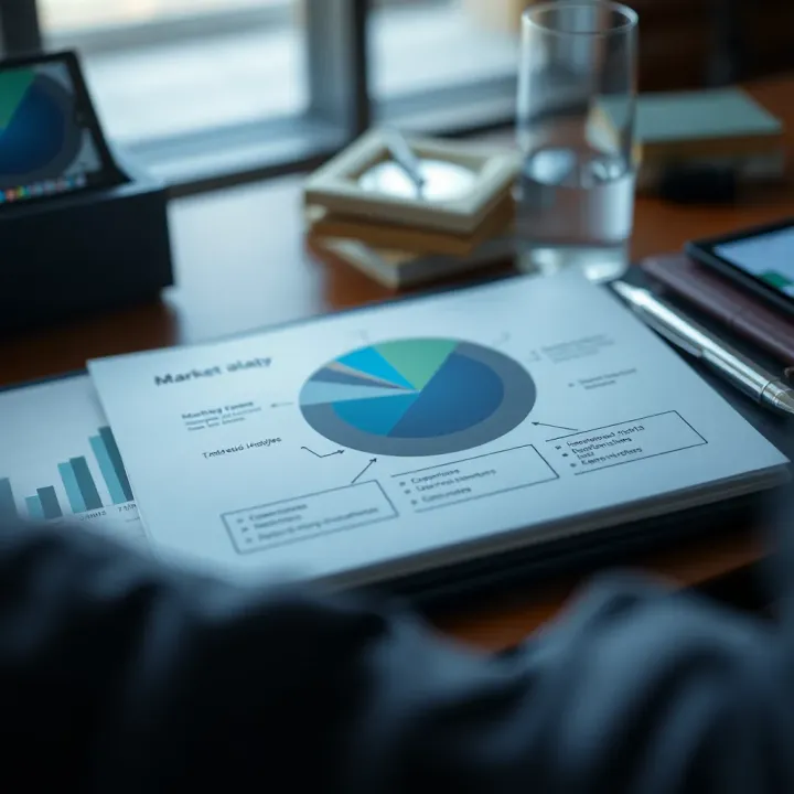 Strategic Components of Market Analysis for Business Decisions Diagram showing strategic components of market analysis for business decisions