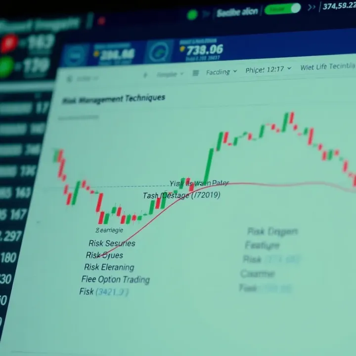 Diagram illustrating risk management techniques in binary options trading